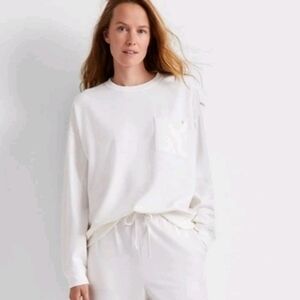 State of Day Women's Crewneck Long Sleeve Sweatshirt, Bright Sea Salt